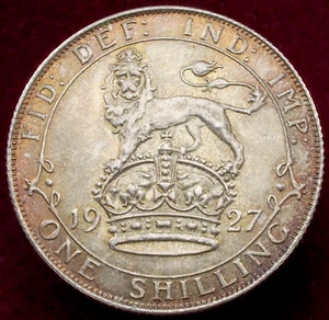 GB Shilling 1927 - Third Coinage (J0205) - Picture 1 of 2