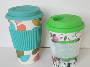 2 Bambus-Becher Coffee-to-go Becher Kaffeebecher - Bild 1 von 6