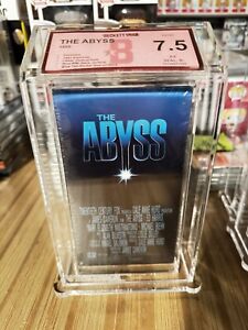 THE ABYSS VHS 1st RUN BECKET GRADED 7.5 Seal B- James Cameron RARE Classic