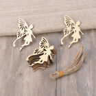 10pcs Wood Fairy Shape Ornament with String