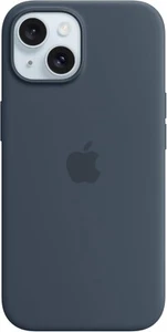 Apple iPhone 15 Plus Custodia Silicone con MagSafe - Blu Tempesta - Foto 1 di 5