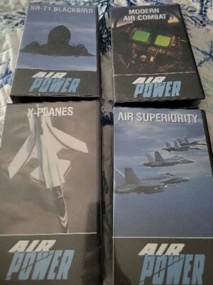 Time Life Air Power 4 VhS Tapes Modern Combat- Air Superiority- X-Planes- SR Bla - Image 1 of 4