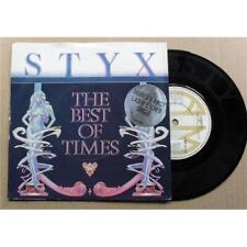 STYX BEST OF TIMES (ETCHED) 7" 1979 LASER ETCHED SINGLE WITH LIGHTS  UK