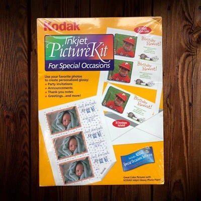 Kodak Special Occasions Inkjet Picture Kit – 30 Glossy Cards (3.4" × 7") + CD-RO - Image 1 of 4