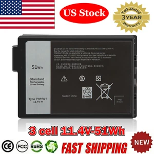 7WNW1 Battery For Dell Latitude 5420 5424 7424 Rugged Extreme GK3D3 DMF8C 51Wh - Picture 1 of 11