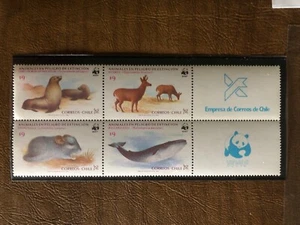 Chile Stamps 679-680 With World Wild Life Fund Logo On Borders Mint Never Hinged - Picture 1 of 3