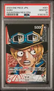 PSA 10 - Japanese OP05 - Sabo (Alternate Art) #001 - Picture 1 of 2