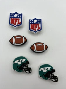 NFL New York Jets Football Helmet For Crocs Shoe Charms Jibbitz - 6piece - Picture 1 of 1