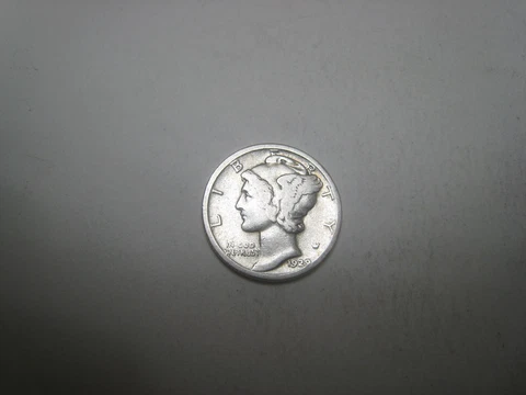 1929-P Mercury Silver Dime Cover