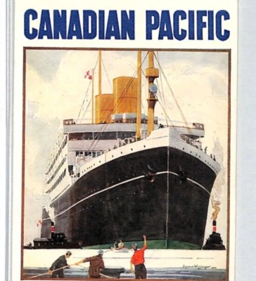 CANADA USA GB Art Postcard *CANADIAN PACIFIC* Ship Advert TRANSATLANTIC PF235 - Image 1 of 4