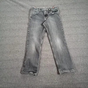 Wrangler Jeans Boys 8 Black Straight Leg Faded Casual Western American Grunge - Picture 1 of 17