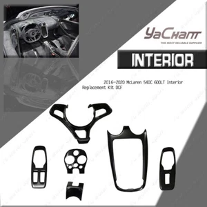 DRY CARBON Kit Sostituzione Interni Auto 6pz per 16-20 McLaren 540C 600LT - Foto 1 di 24