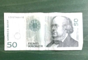 Geldschein 50 Kronen Norwegen von 2011 - Bild 1 von 2