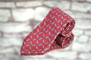 Robert Talbott Men's Tie Best of Class Red Blue Twill Luxury Silk Necktie - Picture 1 of 4