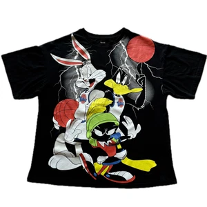 Space Jam A New Legacy Looney Tunes Tune Squad Lightning Big Graphic T-Shirt XS - Picture 1 of 8