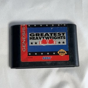 Greatest Heavyweights Sega Genesis Game Boxing Cartridge Only Authentic - Picture 1 of 4