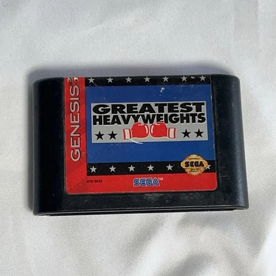 Greatest Heavyweights Sega Genesis Game Boxing Cartridge Only Authentic - Image 1 of 4