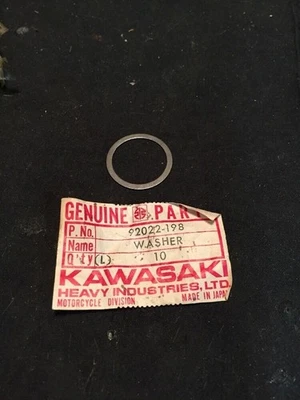 Lavadora lisa Kawasaki NOS NUEVA 92022-198 KLF Prairie 73-12 CANTIDAD 2 Foto 1 de 4