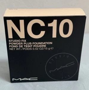 MAC Studio Fix Powder Plus Foundation NC10 0.52oz NIB Talc *Original Formula* - Picture 1 of 6