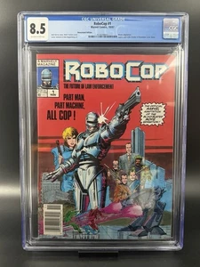 RoboCop #1 CGC 8.5 Cómic Marvel Revista ED209 Edad de Cobre Rara LLAVE 🔑 - Imagen 1 de 4