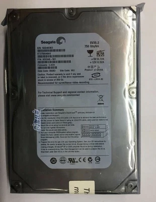 Seagate ST3750640AV SV35.2 750GB 7200 RPM Internal IDE PATA 3.5" Hard Drive - Image 1 of 2