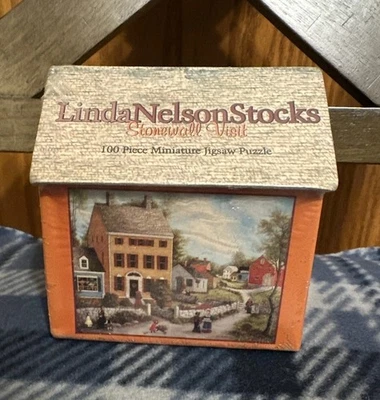 NUEVO 1999 Ceaco Linda Nelson Stocks Stonewall Visit 100 piezas rompecabezas miniatura Foto 1 de 4