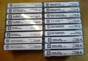 17 Kassetten Lot Musical Heritage Society Beethoven Mozart Chopin Haydn Schubert  - Bild 1 von 5