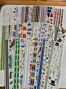 Creative Memories lotto di 22 fogli adesivi di grande lunghezza (12" x3") varietà - Foto 1 di 2
