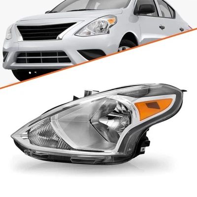 Conjunto de faros del conductor izquierdo Nissan Versa 2015 2016 2017 2018 2019 4 puertas Foto 1 de 4