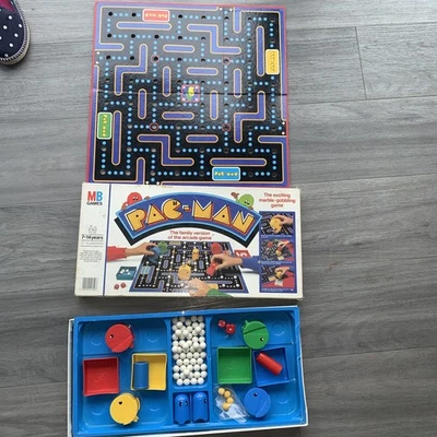 Pac-Man Board Game 1982 Vintage MB Games Pacman Milton & Bradley Retro read - Image 1 of 4