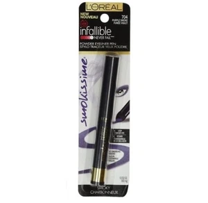 L'Oreal Paris Infallible Smokissime Polvere Eye Liner Viola Fumo 704 (Confezione da 2) - Foto 1 di 4