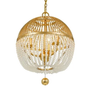 Crystorama Lighting Group DUV-623 Duval 3 Light 12"W Pendant - Gold - Picture 1 of 12