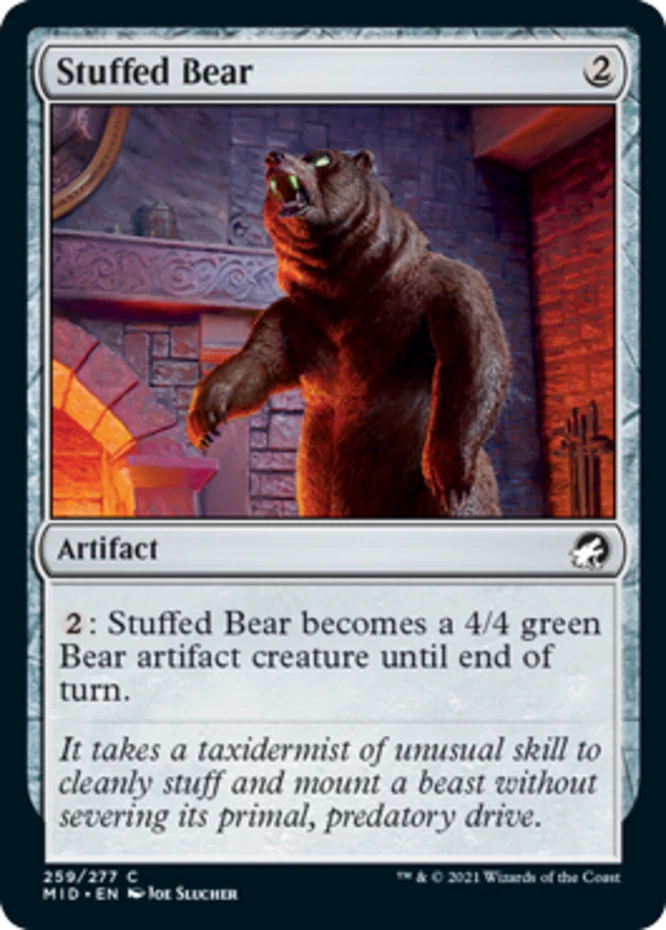 x1 Stuffed Bear - Innistrad: Midnight Hunt - NM - MTG - Image 1 of 1