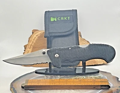 CRKT Cascade 6914 Hammond Design Single Blade Lockback w/case box NOS--2946.24 - Image 1 of 4