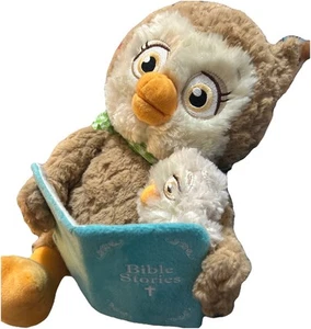 Cuddle Granero Madre con Bebé Búho Biblia Tiempo de Lectura Animado Peluche Historia - Imagen 1 de 16