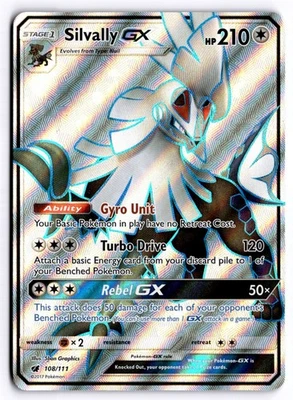 Silvally GX (Full Art) Ultra Rare SM - Crimson Invasion 108/111 NM - Image 1 of 2