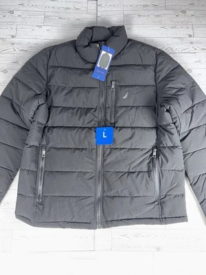 Chaqueta acolchada Nautica Performance para hombre negra talla: grande ligera Foto 1 de 4