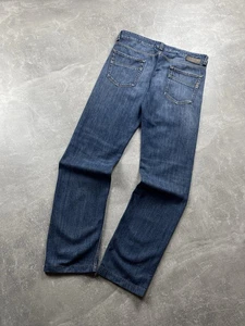 Jeans Fendi Made in Italy classico blu denim FF logo etichetta tasca taglia 33 - Foto 1 di 15