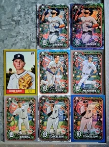 8 Detroit Tigers 2024 Topps Baseball / 2024 Topps Holiday / 2023 Topps Baseball - Foto 1 di 4