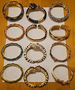 Lot Of  12 Designer Bracelets KENNETH JAY LANE & NOLAN MILLER 4 REPAIR AUCTION 2 - Picture 1 of 22