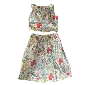 Brooks Brothers rot Fleece Blumen zweiteiliges Set - Größe 0 - Bild 1 von 8