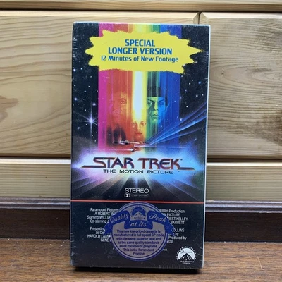 Star Trek: The Motion Picture (VHS, Special Longer Version) NEW SEALED!! - Image 1 of 4