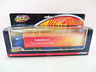 CORGI WHEELZ TY86639 'SCANIA CONTAINER LORRY, SAINSBURYS' 1:64 MIB. SUPERHAULERS - Image 1 of 4