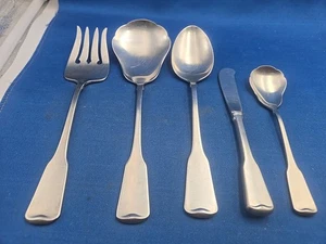 Lot of 5 Oneida AMERICAN COLONIAL Stainless Serving Pieces Set "B" - Picture 1 of 9