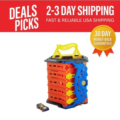 Portable Hot Wheels Roll Out Raceway - Includes 1:64 Vehicle, Ideal for Play - Image 1 of 4