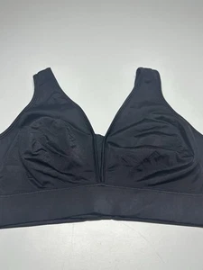 Jockey Forever Fit ungefütterter einfarbiger Damen T-Shirt BH ohne Bügel Gr. XL schwarz - Bild 1 von 8
