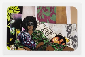 MICKALENE THOMAS: Afro Goddess Looking Forward Limited Edition Siebdruck NEU - Bild 1 von 12