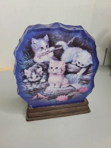 2002 Bradford Exchange 1. Ausgabe Crystal Kittens Bradford Exchange Jürgen Scholz - Bild 1 von 7