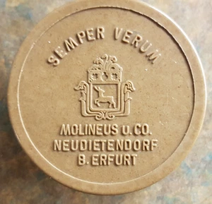 DDR Dose für Farbband von Schreibmaschinen SEMPER VERUM Neudietendorf b. Erfurt - Bild 1 von 2