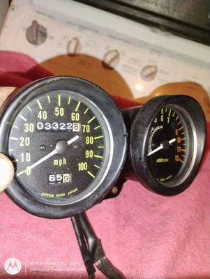 1972 Kawasaki F7 175 Gauges Tested Good Working Condition. Also Fits F9 And F5 - Image 1 of 4